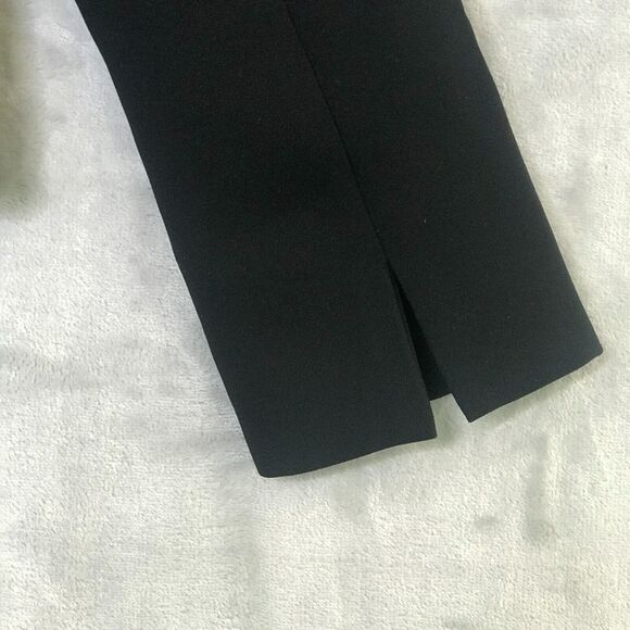 Talbots Blazer Womens 2 Black Crepe Single Button Closure Modern Lapel Career - Picture 6 of 11